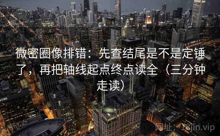 微密圈像排错:先查结尾是不是定锤了,再把轴线起点终点读全(三分钟走读) 第2张 微密圈像排错:先查结尾是不是定锤了,再把轴线起点终点读全(三分钟走读) 第2张